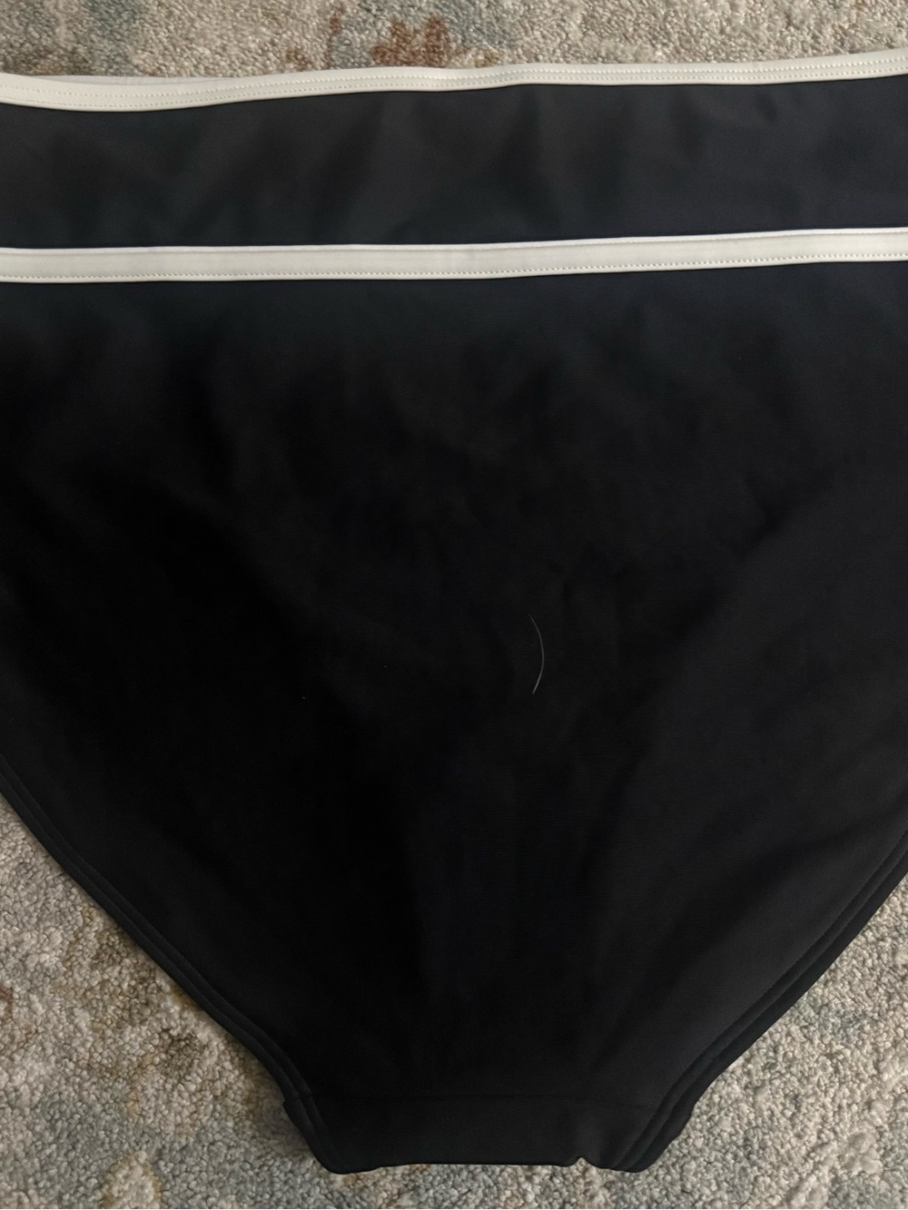Old Navy Black and White High Waist Bikini Bottoms - Picture 2 of 3